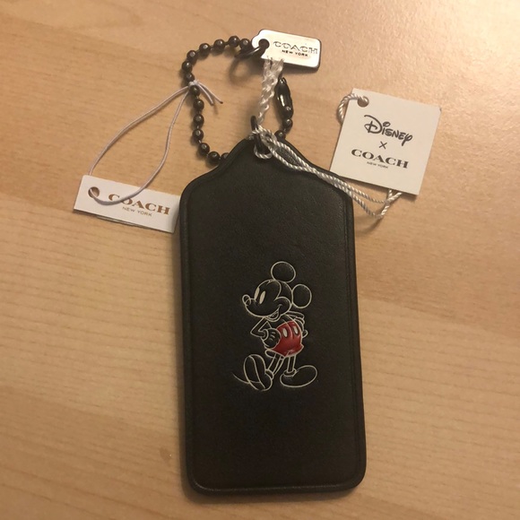 Coach Accessories - Coach x Mickey bag charm hangtags keychain